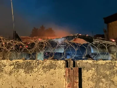 BREAKING: Fire razes bungalow in Lugbe