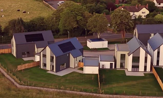 Newbuilds costing up to £1.2m remain unsold after more than a year - as critics rubbish them as 'industrial units crossed with beach huts'