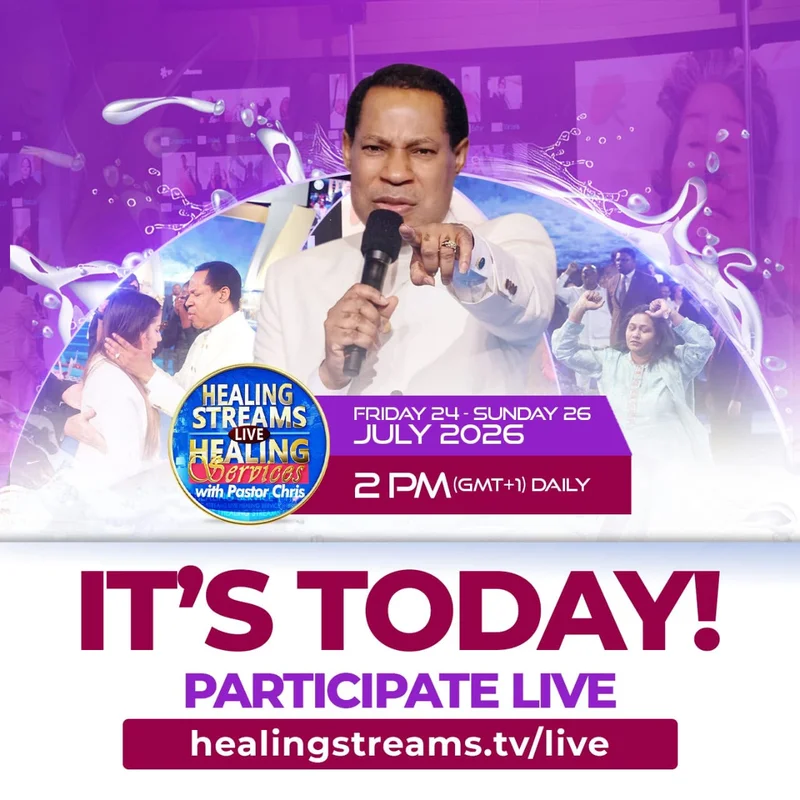 Healing Streams Live Healing Services with Pastor Chris begin today