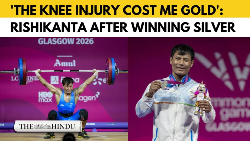 Watch: CWG 2026: India’s Rishikanta Singh Chanambam bags silver in men’s 60kg weightlifting