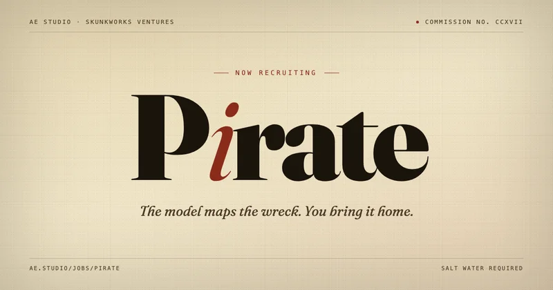 AE Studio recruiting pirates to recover treasure located by AI