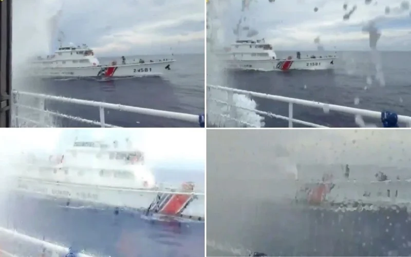 WATCH: For 2 straight days, China fires water cannon at Philippines vessels