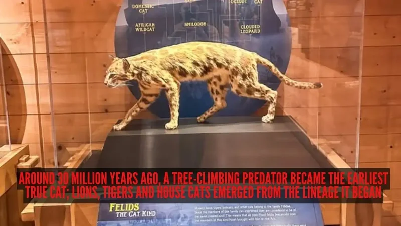 Tree-climbing predator from 30 million years ago became earliest true cat