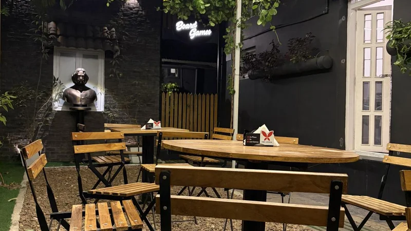 Inside a Coimbatore co-working space with board games and a café