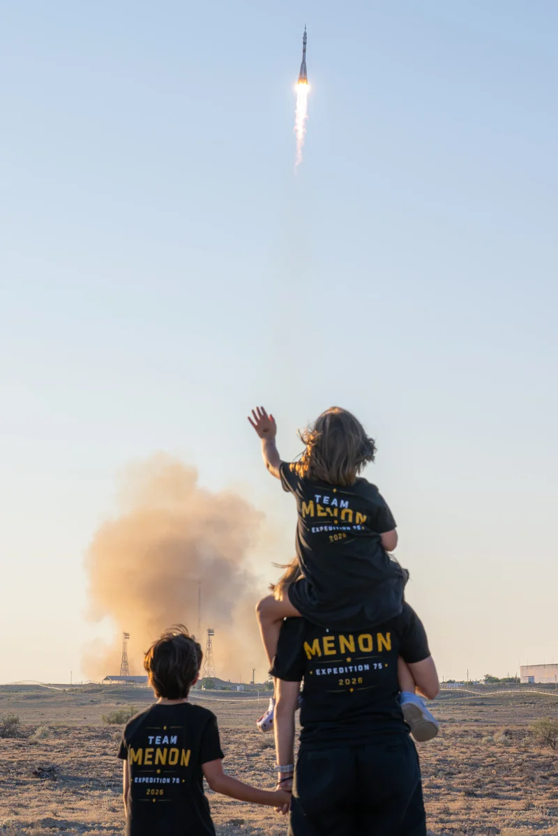 Anil Menon Launches to Space Station