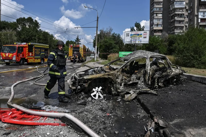 Missile strikes kill civilians in Kyiv and other cities, with Russian-held areas hit