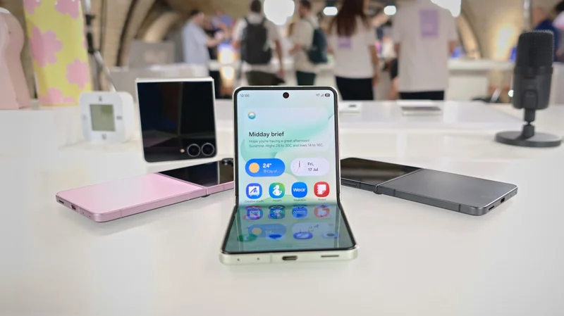 Samsung's slimmer Galaxy Z Flip 8 brings apps and AI to the cover screen
