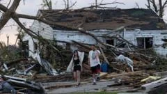 Drone footage shows Wisconsin tornado damage