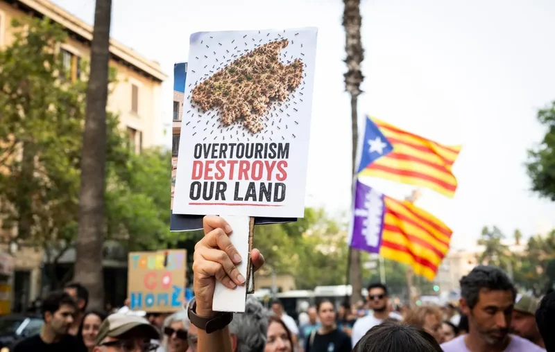 Tens of thousands march in Mallorca in latest overtourism protest in Spain