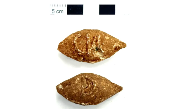 Roman soldiers pelted rebels with signed slingshot bullets