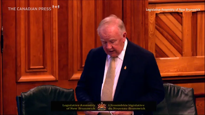 New Brunswick MLA Bill Oliver appears to use AI in speech