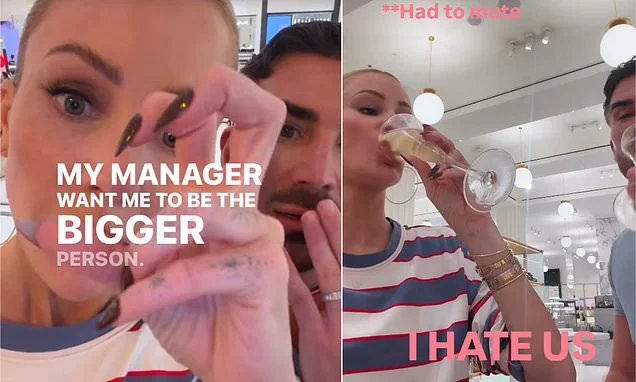 Olivia Attwood goes on seven-hour bender after drunkenly promising to share screenshots about her cheating ex Bradley Dack - before her manager begged her to be the 'bigger person'