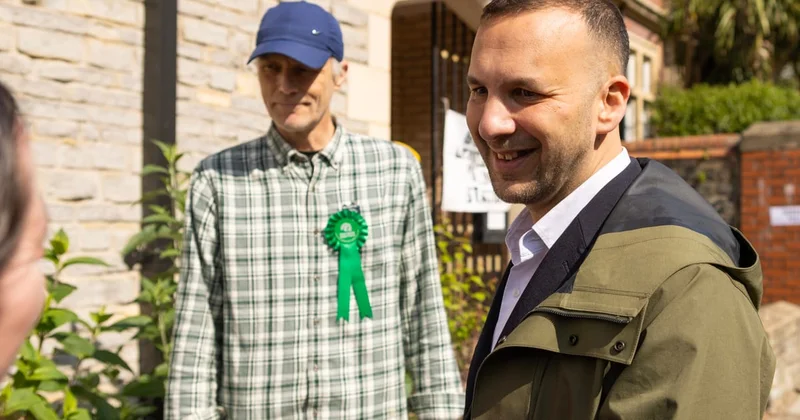 UK Green leader reported to police over Farage guillotine post