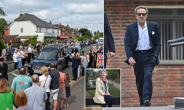 Robert Lindsay and Neil Pearson among hundreds of mourners at Dame Penelope Keith's funeral as star is laid to rest