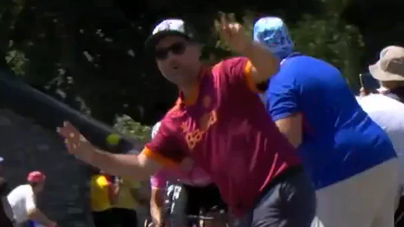 Stage winner almost hits overzealous fan in gruelling Tour de France climb