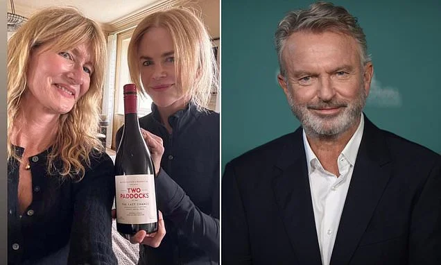 Nicole Kidman pays touching tribute to 'beloved friend' Sam Neill as she enjoys a glass of red with Laura Dern: 'Just the way he would want'