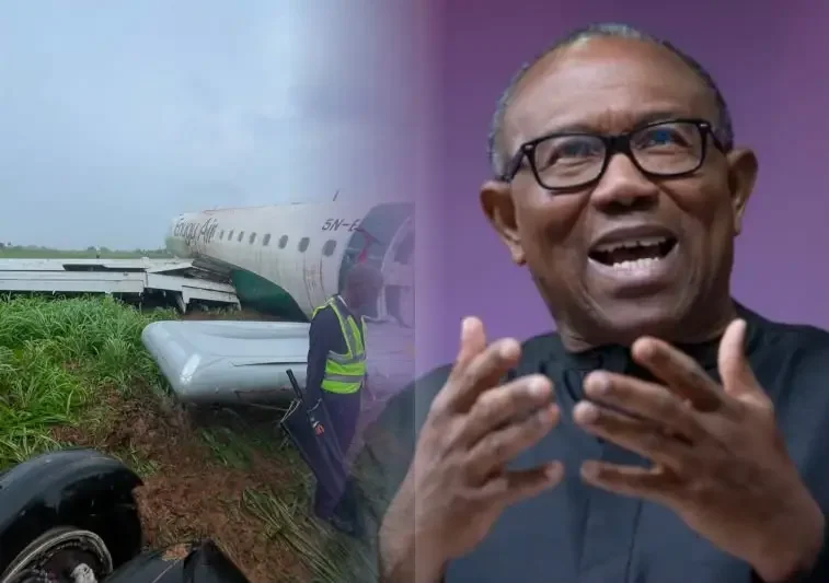 Peter Obi reacts to Enugu Air runway incident in Benin