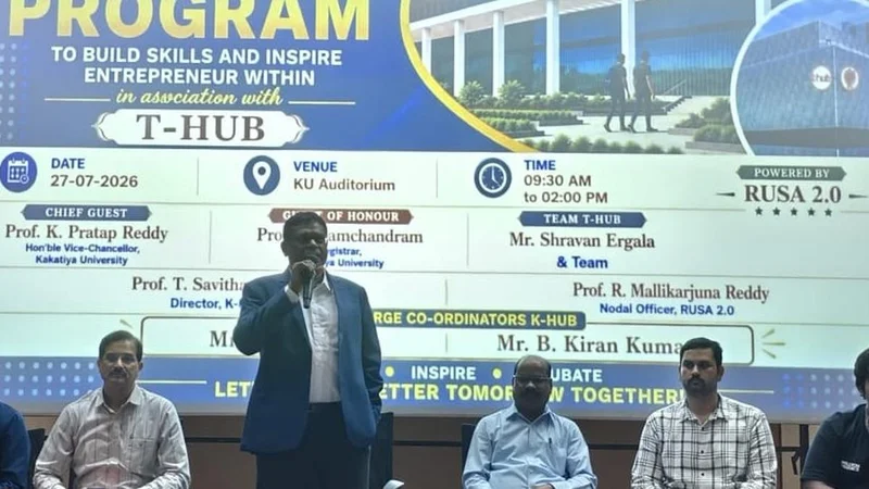 Kakatiya University to set up second incubation centre under CSR initiative: VC Pratap Reddy
