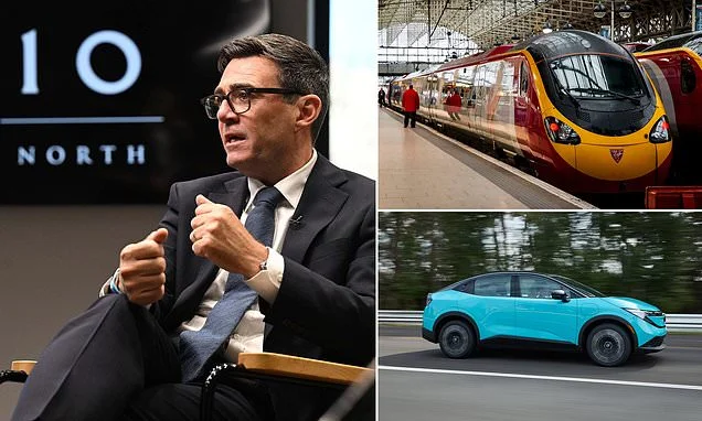 Should Andy Burnham get an electric car? It would be £9,000 a year cheaper to commute between No10 North and Westminster in an EV than by train
