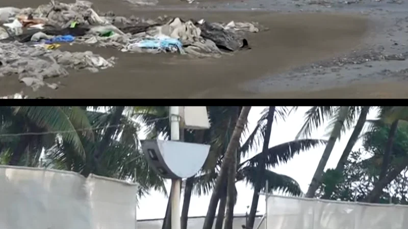Monsoon tides dump 2,500 tonnes of garbage on Mumbai beaches