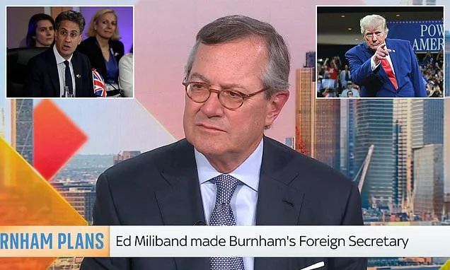 Toe-curling moment US ambassador is read Ed Miliband's comments about 'racist idiot' Donald Trump - as new Foreign Secretary prepares to head for Washington
