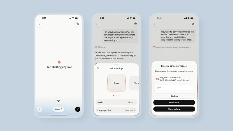 Claude Voice Mode Gets an Upgrade, Now Powered by New Models