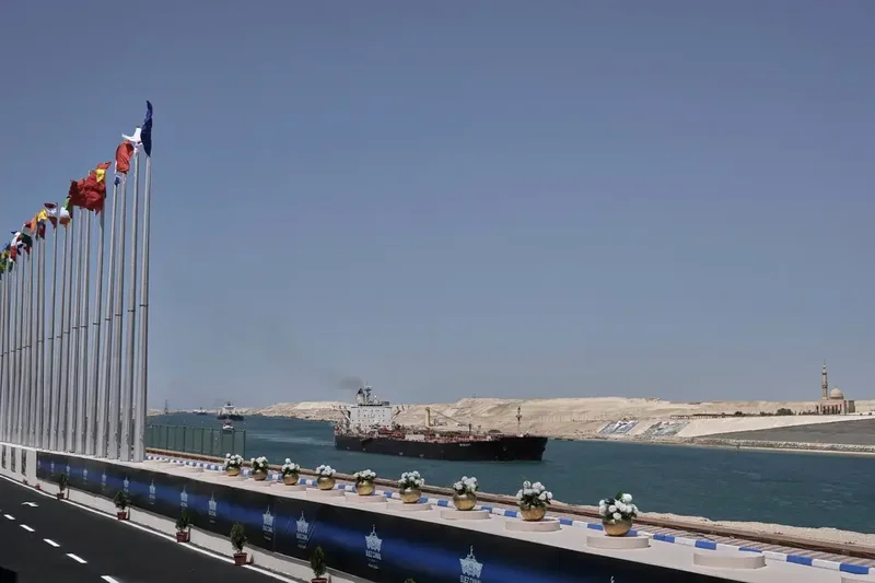 Drone hits gas vessel near Suez Canal, threatening to expand Iran war