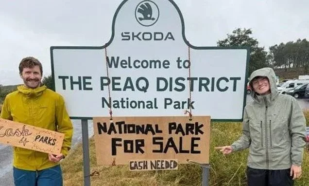 Peak District is accused of 'selling out' by furious visitors over paid partnership with car firm