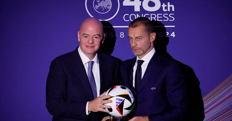 Soccer-UEFA to boycott World Cup and FIFA tournaments over stake sale plans