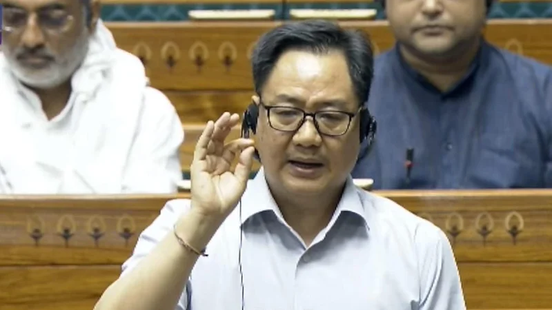 Not holding NEET debate will send wrong message to country: Rijiju in Lok Sabha