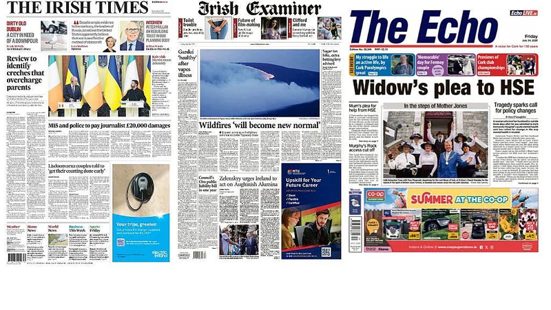 What the papers say: Friday's front pages