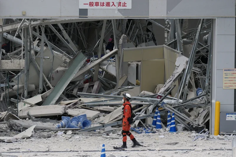 Photos show the aftermath of a damaging earthquake in southwestern Japan