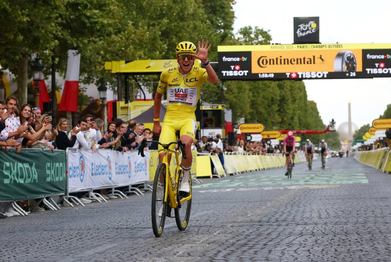 Tadej Pogacar matches record with fifth Tour de France crown