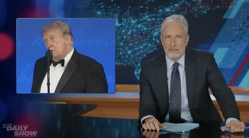 Jon Stewart has the perfect response to Trumps White House Correspondents Dinner roast