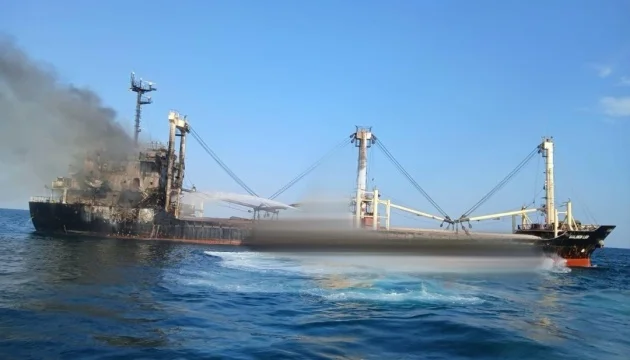 Ship struck by Russia on July 19 sinks near Odesa