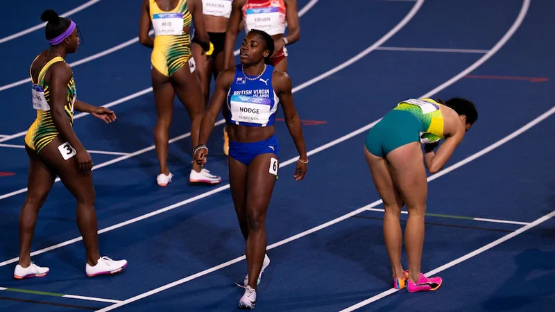 Torrie Lewis 'not surprised' no-one shook Comm Games 200m champion's hand