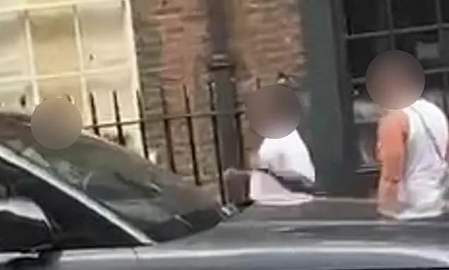 Horrific moment man in his 30s is stabbed in front of crowd during afternoon in busy Soho street
