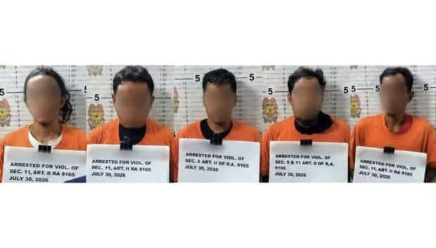 Consolacion buy-bust nets 5 suspects, P68,000 suspected shabu