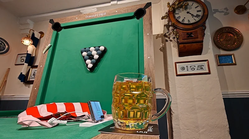 I visited Samsung's foldable-themed pop-up pub and its alcohol-free beers tasted terrible