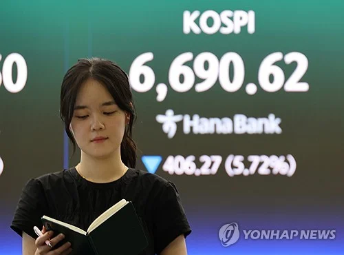(LEAD) Seoul stocks plummet nearly 6 pct amid escalating Mideast tensions