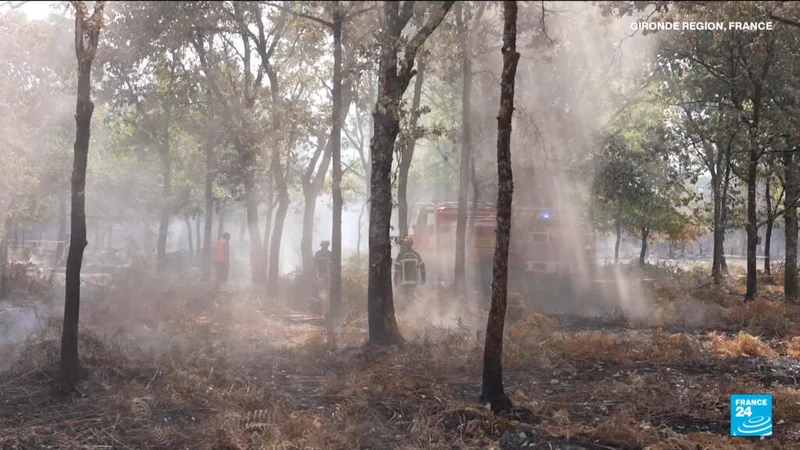 Although France's mega fire has eased, the dangers firefighters face haven't
