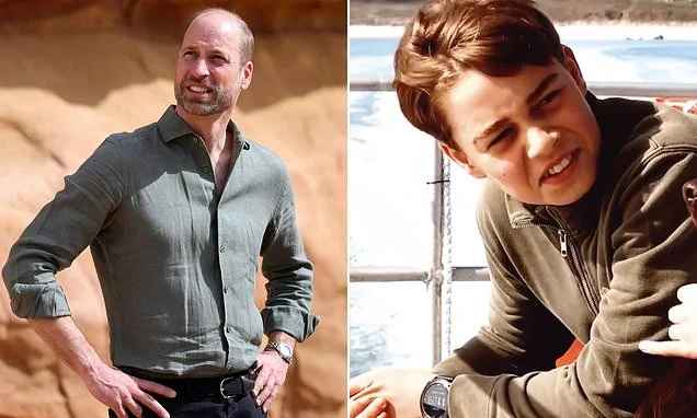Taking after Papa! Prince George debuts Garmin smartwatch in birthday video as he follows in the footsteps of William who is rarely seen without his Omega