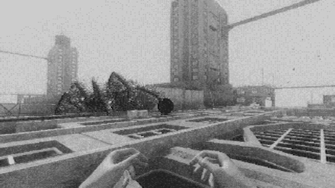 I enjoy Fallgrade's grainy physics-defying city almost as much as I fear its foggy giant spider
