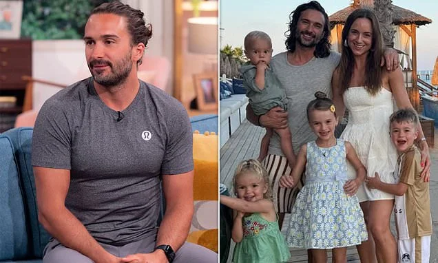 Joe Wicks says he exercises so he doesn't 'shout and scream' at his four children because 'they stress him out so much' - and admits he fears being 'aggressive' like his own mum and dad