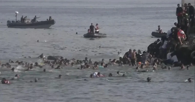 Thousands of migrants cross into Spain's tiny Ceuta territory, some die in journey