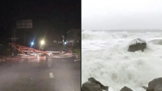 Strong winds and rain lash China after Typhoon Noul makes landfall