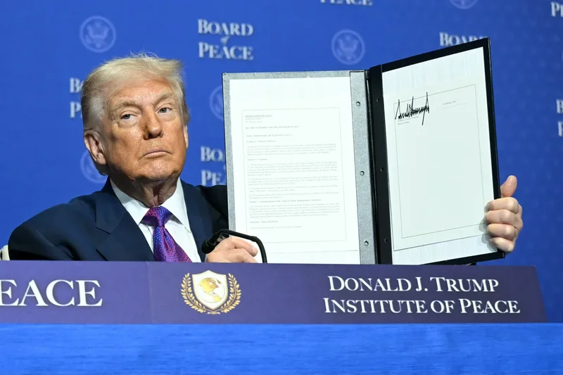 Trump claims Board of Peace has reached ‘historic’ Gaza deal to disarm Hamas and withdraw Israeli troops