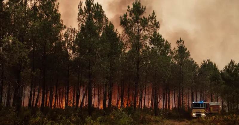Scary video shows European fires that have displaced over 250,000 in France, Spain and beyond