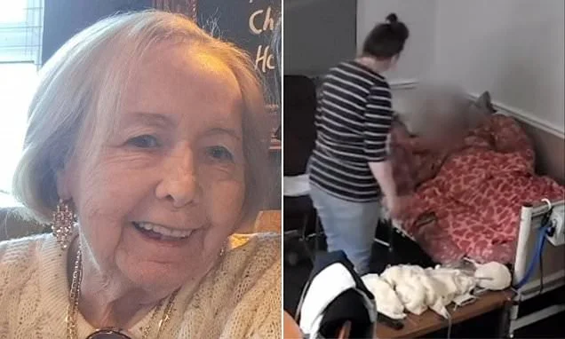 Moment drunk carer shouts 'I hope you die in your sleep, you f****** horrible cow' at 81-year-old dementia patient after downing bottle of vodka