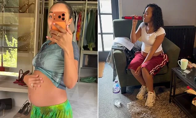 Leigh-Anne Pinnock shows off her baby bump as she reveals plans to share her pregnancy journey behind paywalled platform